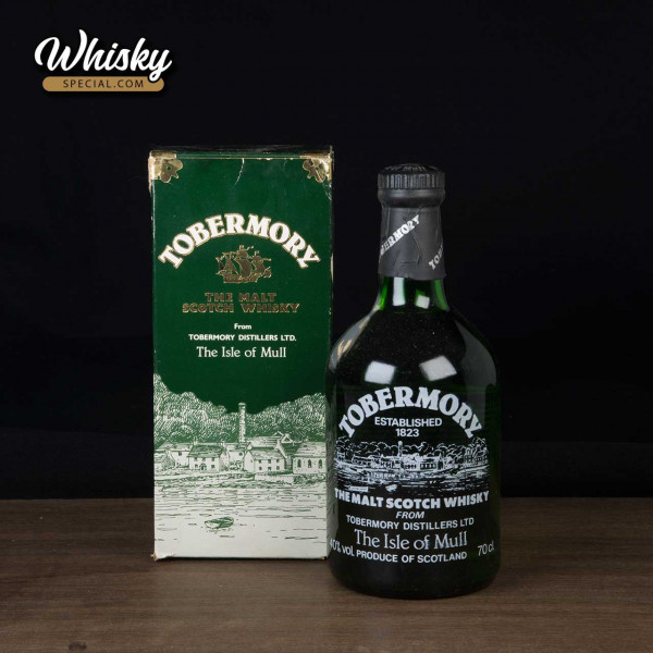 Tobermory, green bottle, front